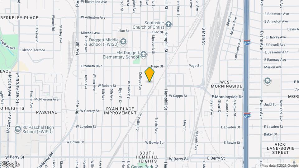 2534 Lipscomb St, Unit Blue Barn Coach House Map and Location Details