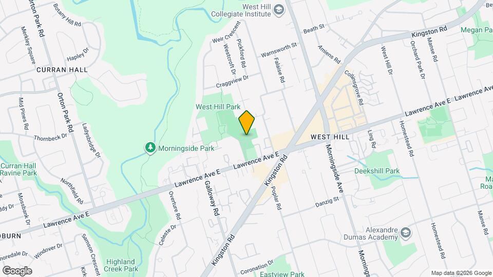 4130 Lawrence Ave E Map and Location Details