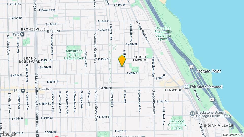 4542 S Ellis Ave Map and Location Details