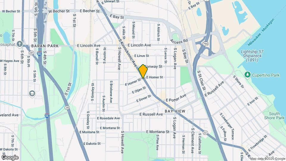 2501 S Kinnickinnic Ave Map and Location Details