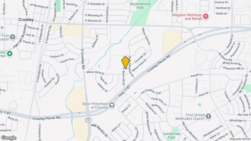308 Rock Hill Dr Mapa y Detalles de la Ubicación