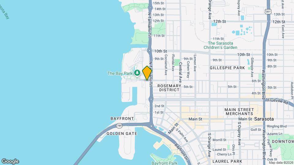 One Park Sarasota Map and Location Details