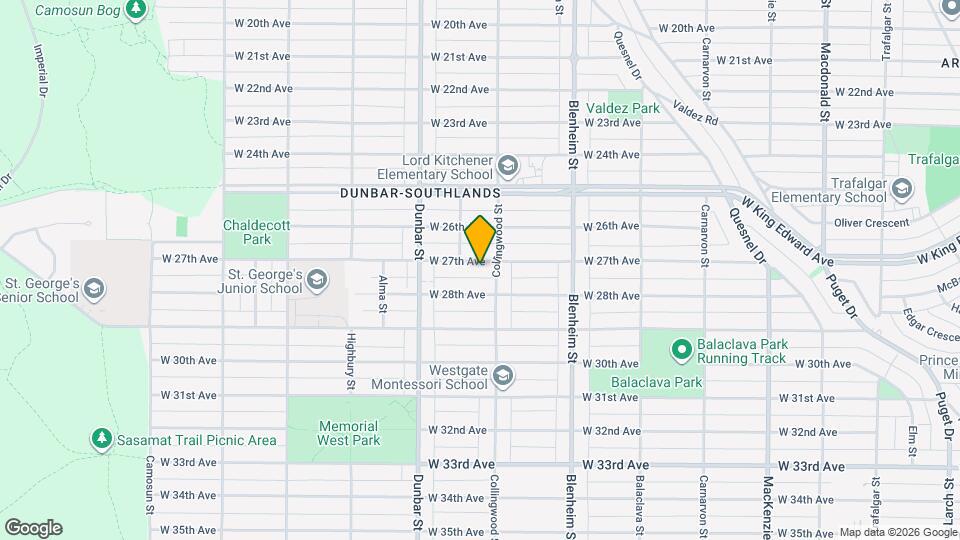 3522-3527 W 27th Ave Map and Location Details