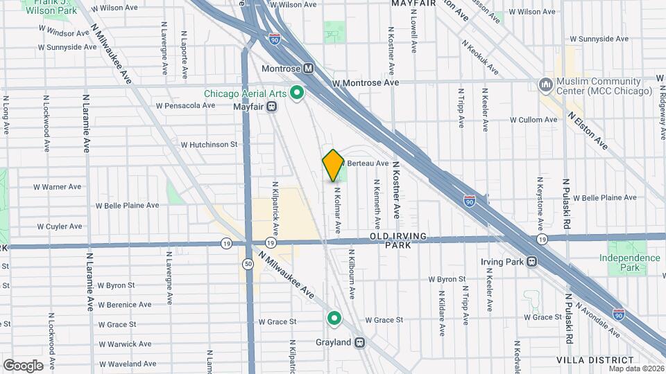 4122 N Kolmar Ave Map and Location Details