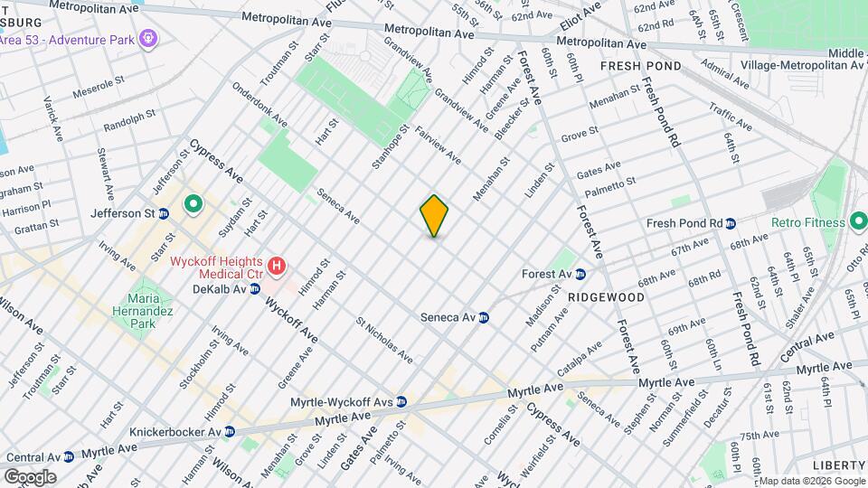 566 Onderdonk Ave Map and Location Details