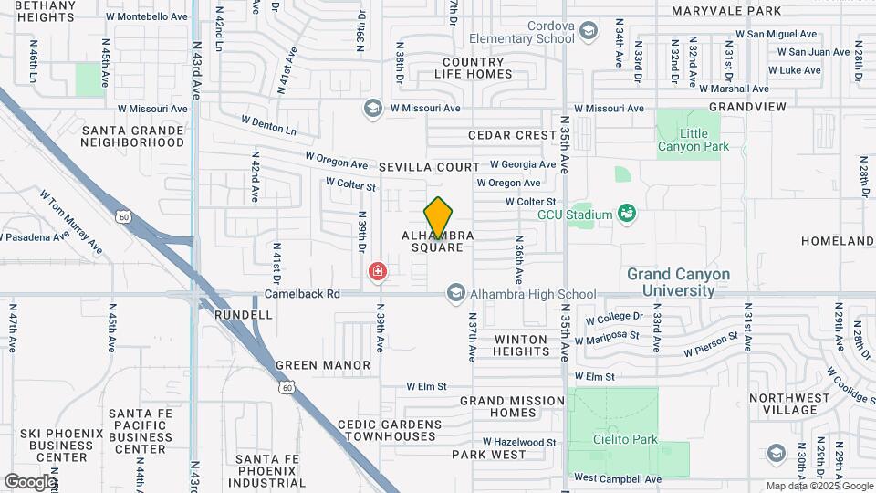 3745 W Medlock Dr Map and Location Details
