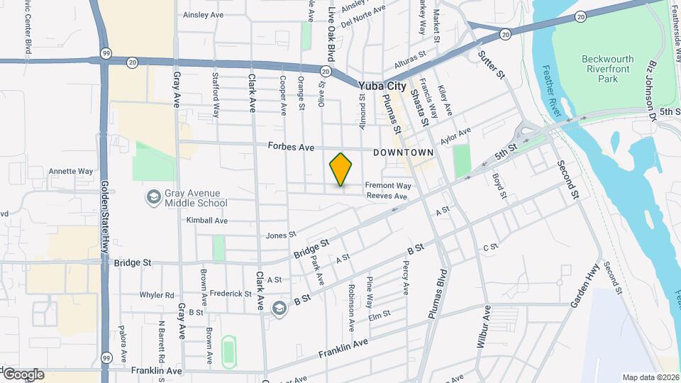 654 Chestnut St Map and Location Details