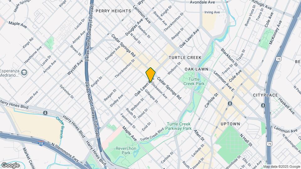 2928 Oak Lawn Ave Map and Location Details