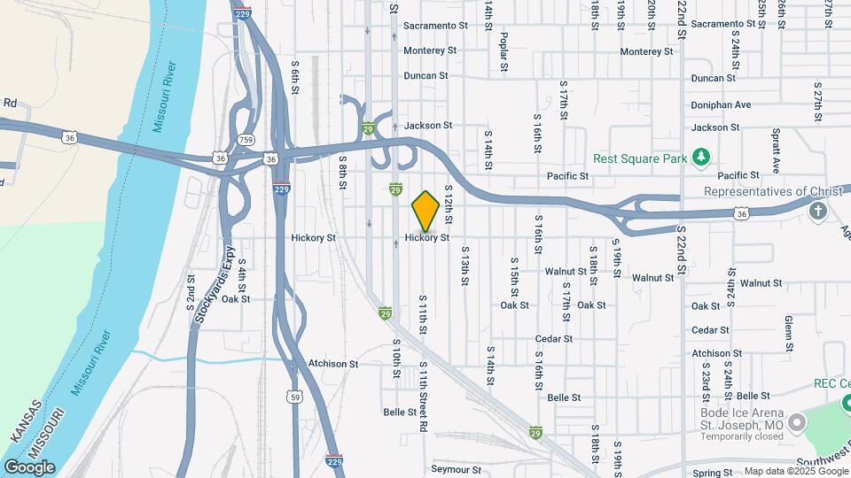 2301 S 11th St Map and Location Details