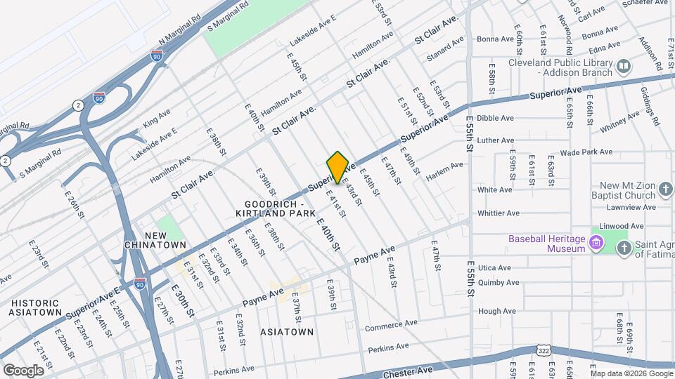 1517 E 41st St Map and Location Details