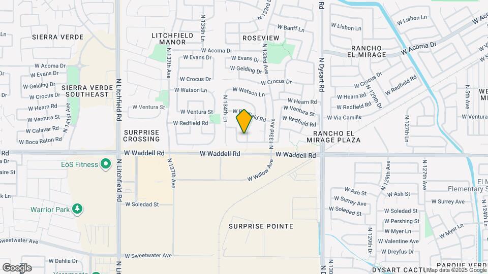 13928 N 133rd Ln Mapa y Detalles de la Ubicación