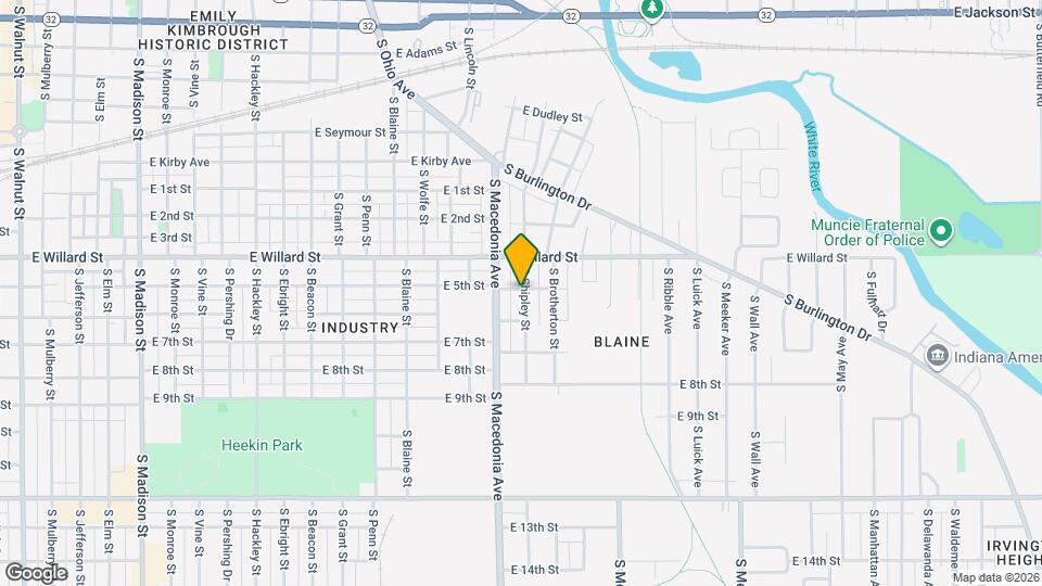 1203 S Shipley St Map and Location Details