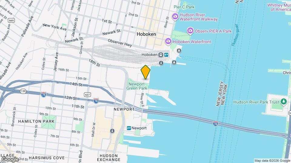 Newport Rental Towers Mapa y Detalles de la Ubicación