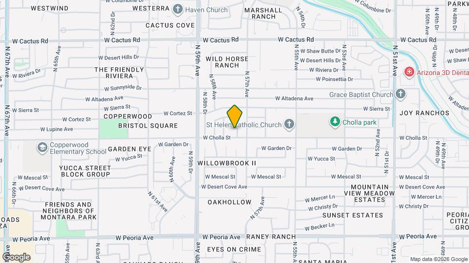 11412 N 57th Dr Mapa y Detalles de la Ubicación