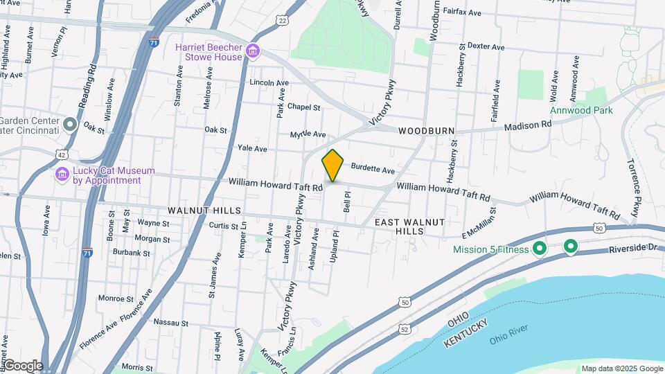 1309 William Howard Taft Rd Map and Location Details