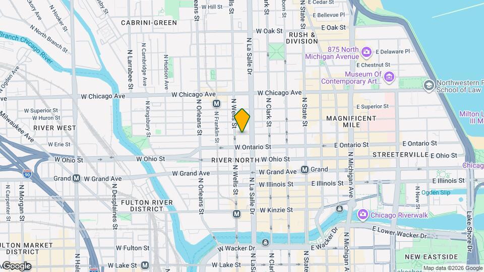 155 W Erie St Mapa y Detalles de la Ubicación