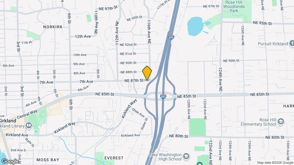 11513 NE 87th St Map and Location Details