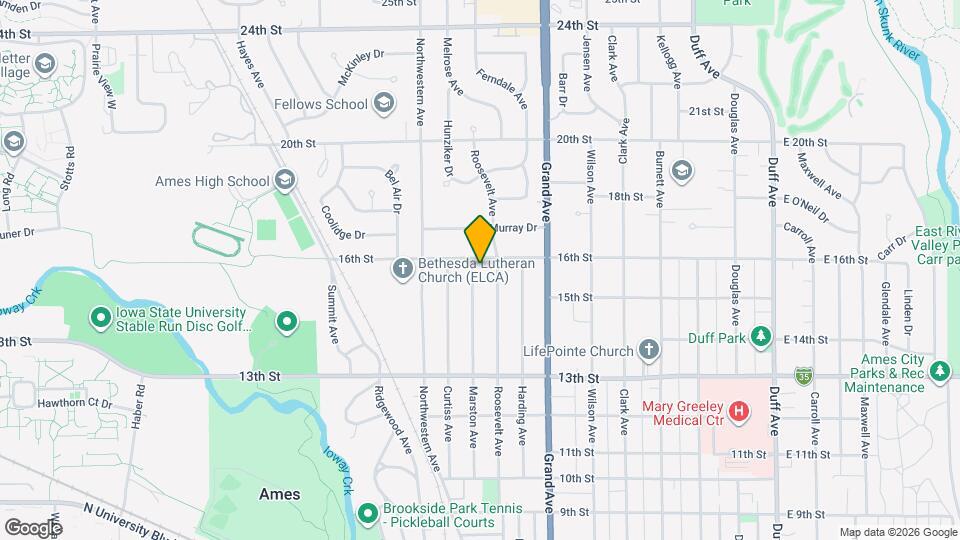 1526 Marston Ave Map and Location Details