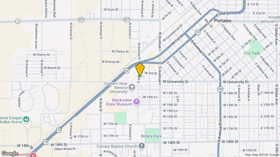 1112 W University Dr Map and Location Details