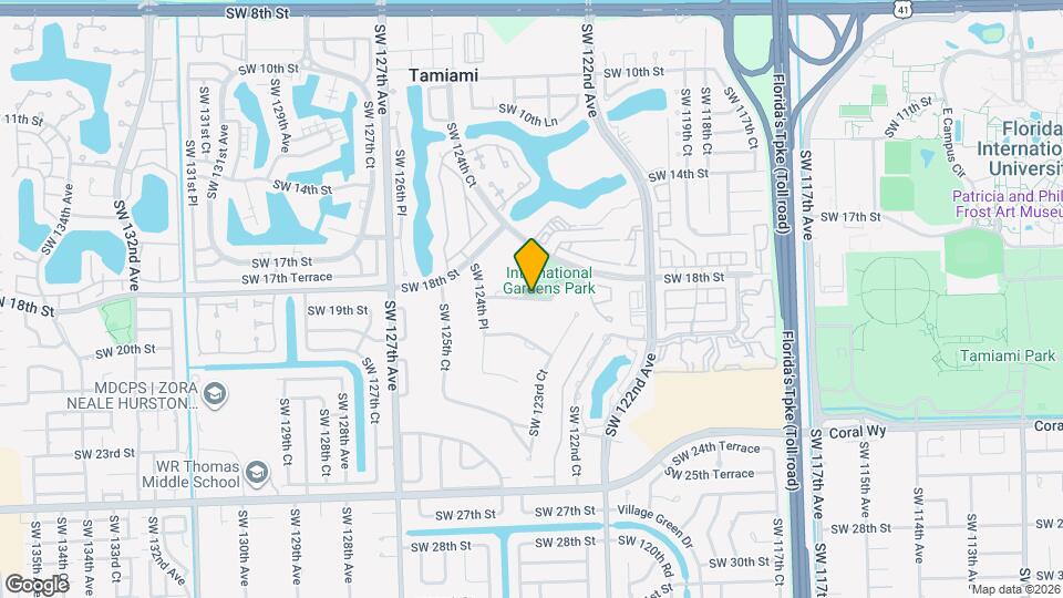 12365 SW 18th Terrace Map and Location Details