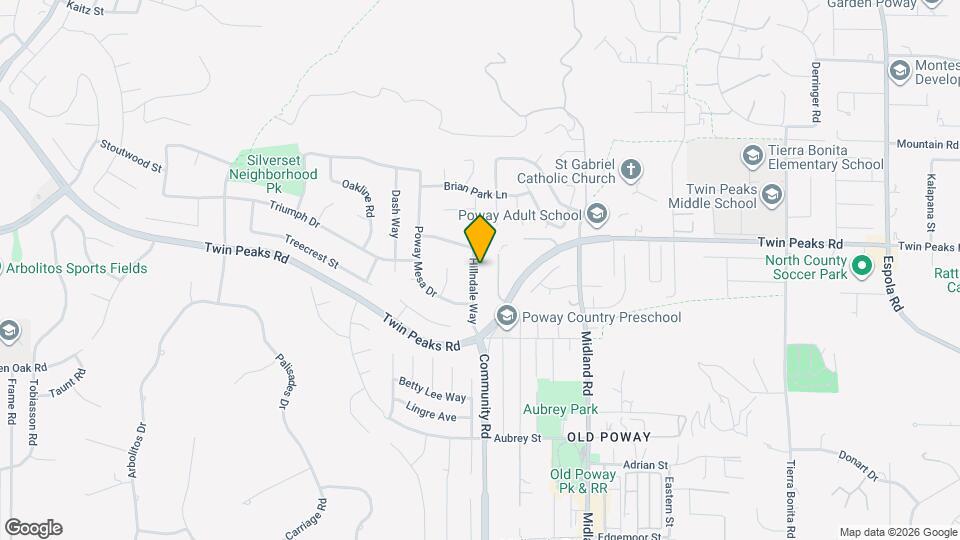 14545 Hillndale Way Map and Location Details