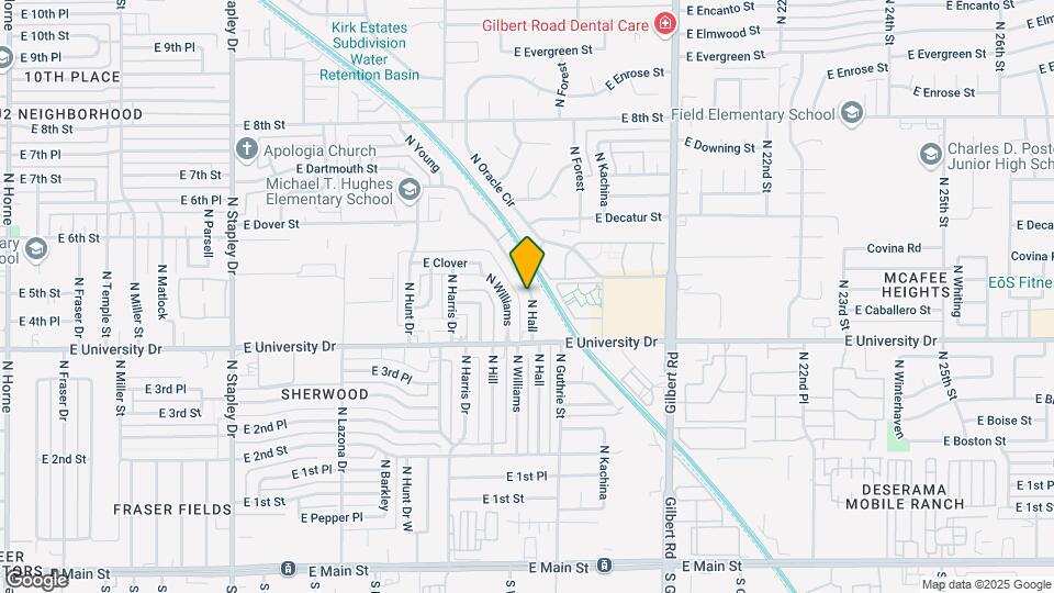 460 N Hall Map and Location Details