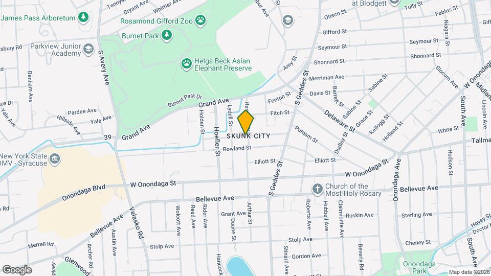 201 Hartson St Mapa y Detalles de la Ubicación