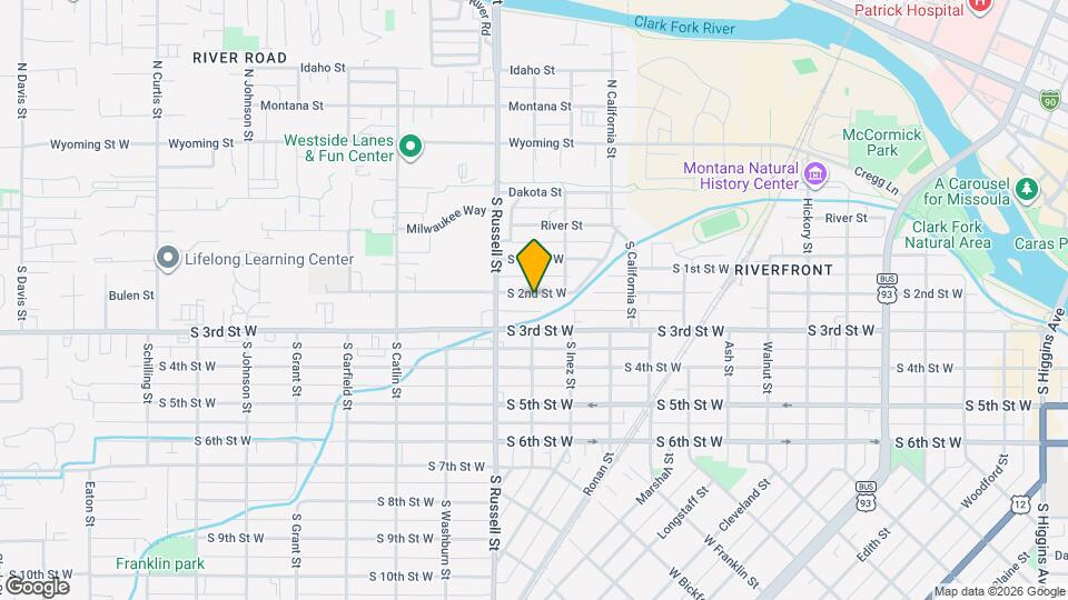 1345 S 2nd St W Mapa y Detalles de la Ubicación