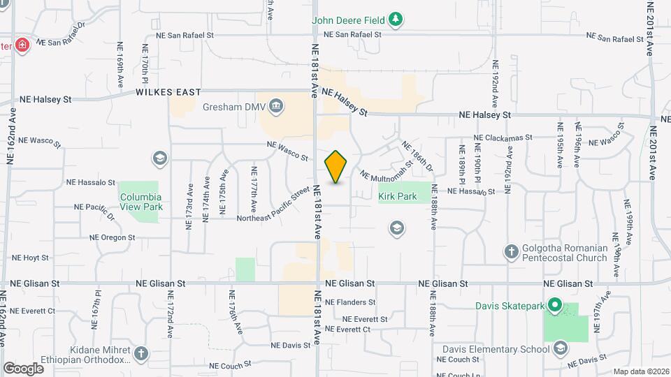 1022 NE 181st Ave Map and Location Details