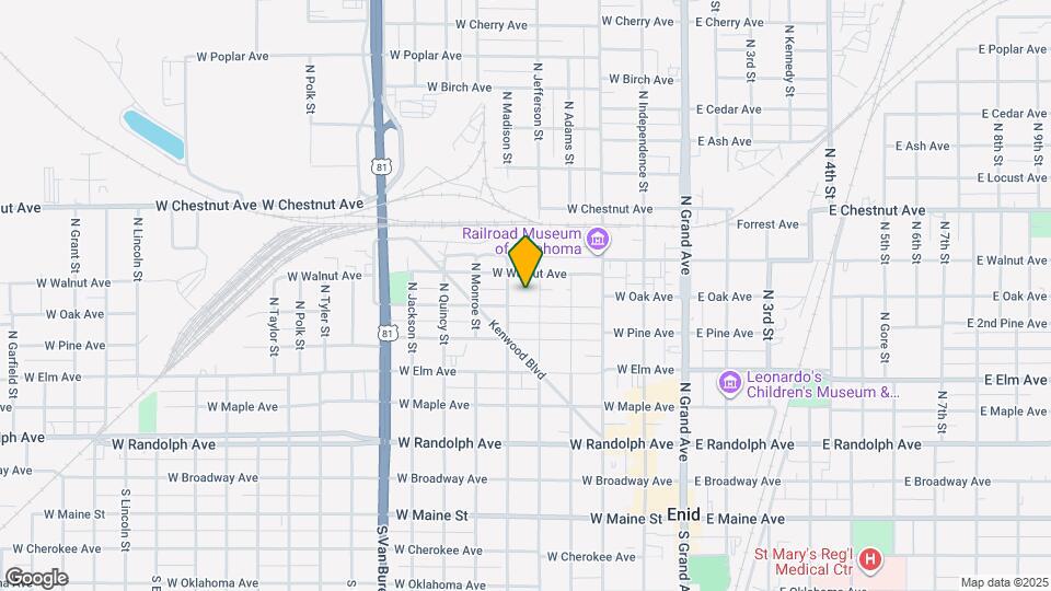 512 W Oak Ave Map and Location Details