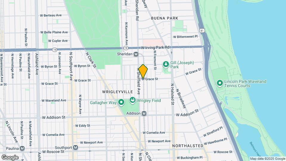 959 W Grace St Map and Location Details