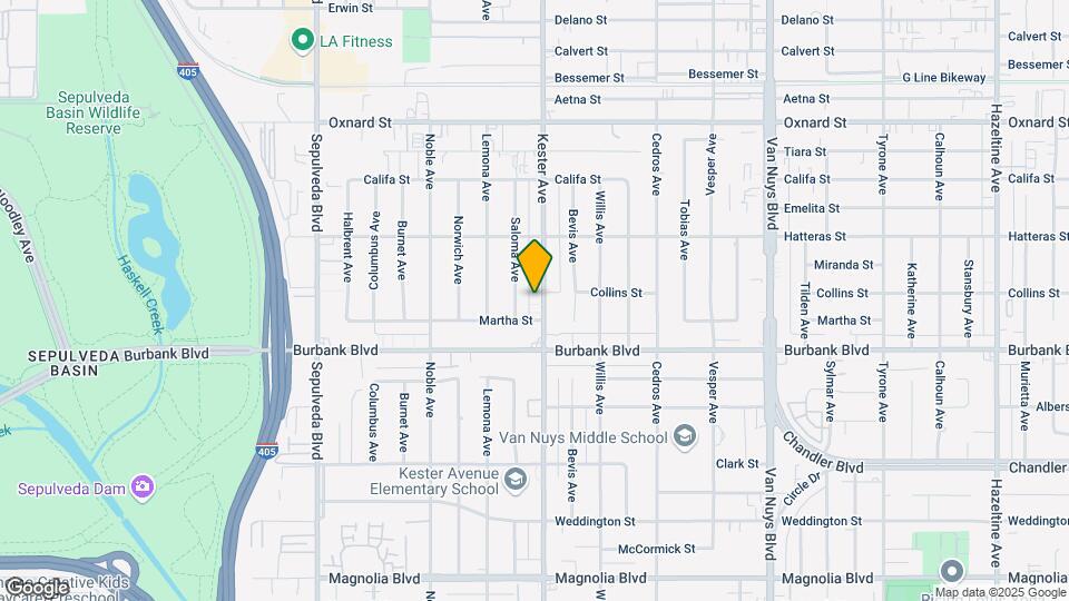 5651 Kester Ave Map and Location Details