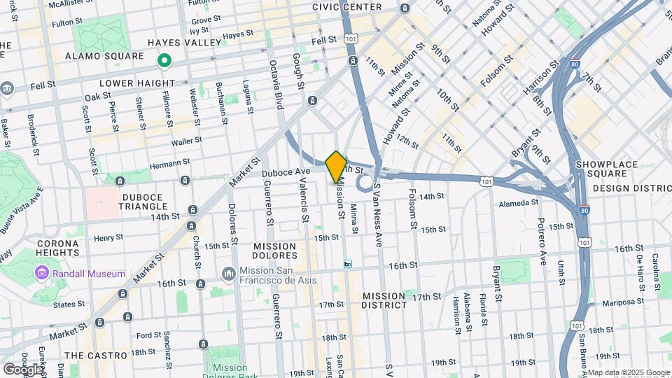 Mission Street Mapa y Detalles de la Ubicación