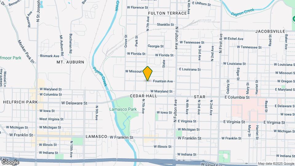 1420 Fountain Ave Mapa y Detalles de la Ubicación