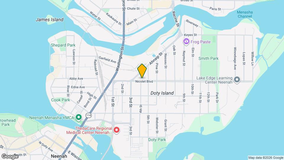 354 Nicolet Blvd Map and Location Details