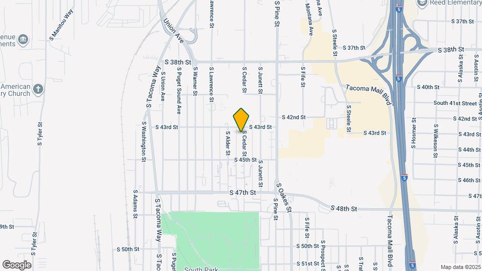 4312 S Cedar St Map and Location Details