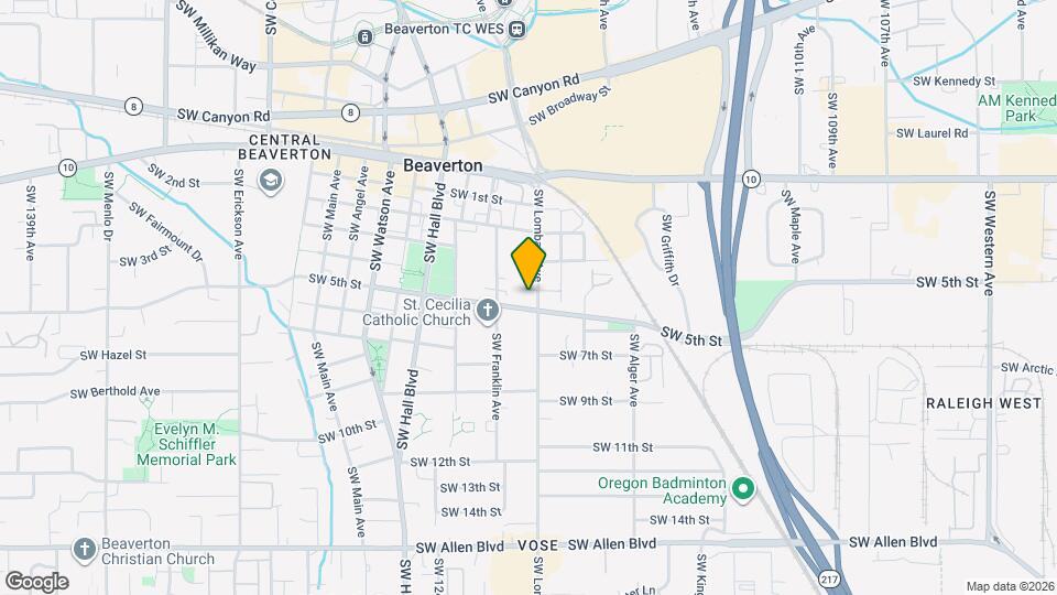 4955 SW Lombard Ave Map and Location Details