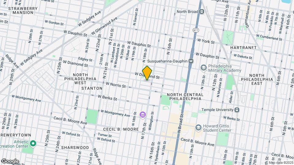 1714 Fontain St Map and Location Details