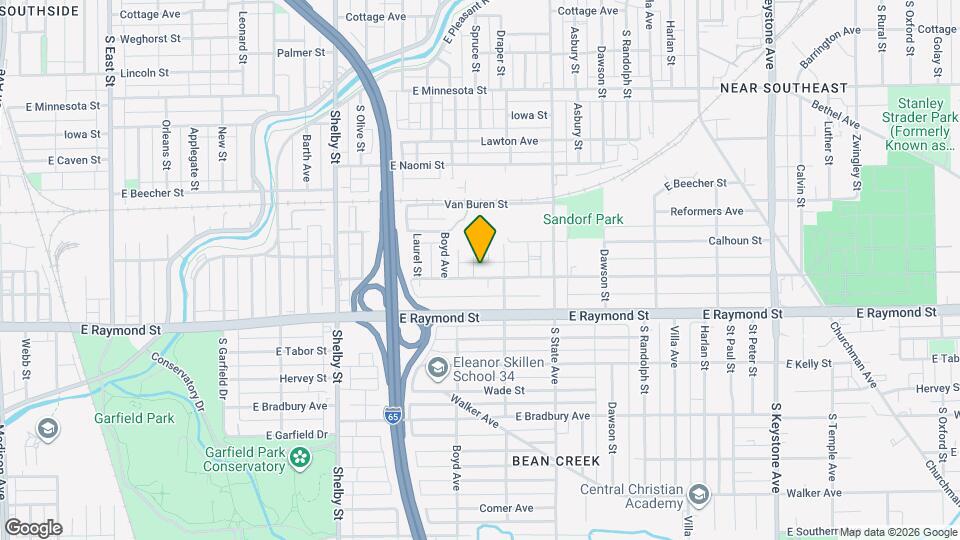 1524 E Legrande Ave Map and Location Details