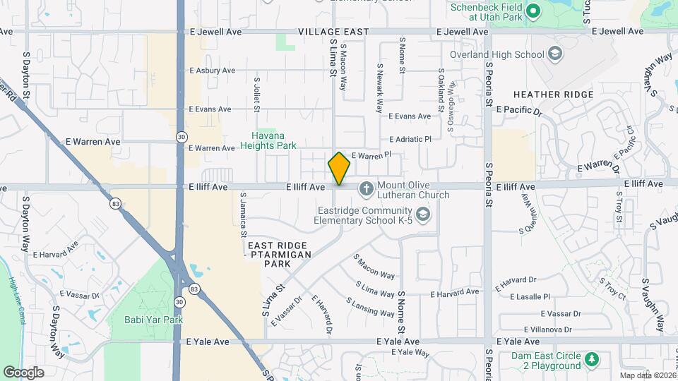 2308 S Lima St Map and Location Details