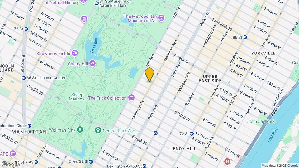 20 E 74th St Mapa y Detalles de la Ubicación