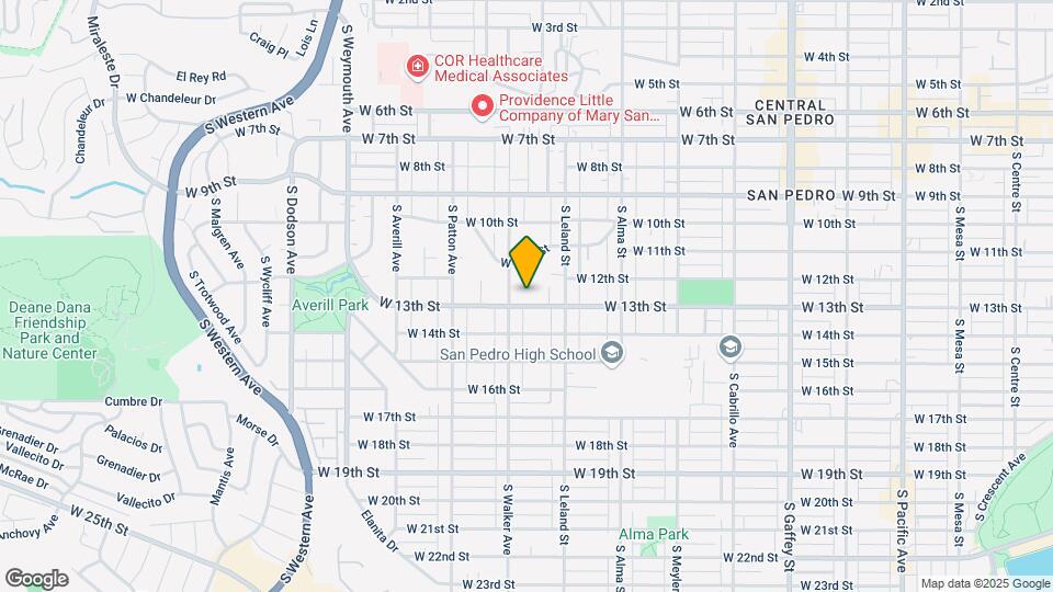 1164 W 13th St Map and Location Details