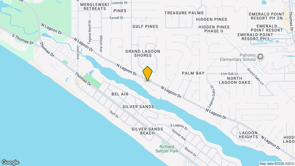 8623 N Lagoon Dr Map and Location Details