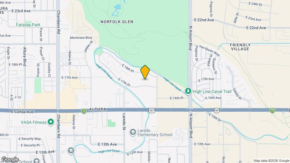 16373 E 17th Pl Mapa y Detalles de la Ubicación