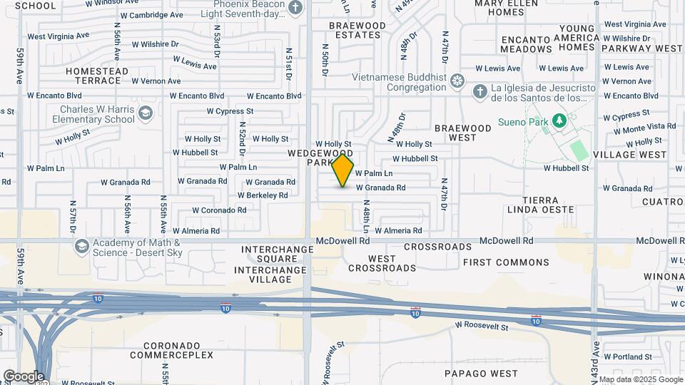 4913 W Granada Rd Map and Location Details