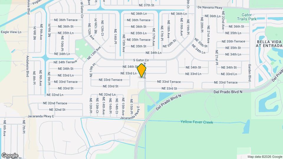 1609 NE 33rd Terrace Map and Location Details