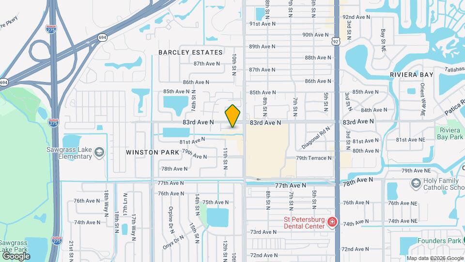 1024 82nd Terrace N, Unit A Mapa y Detalles de la Ubicación