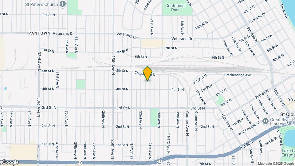 North St. Cloud Duplex Map and Location Details