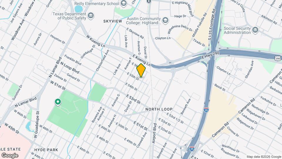 5500 Duval St Map and Location Details