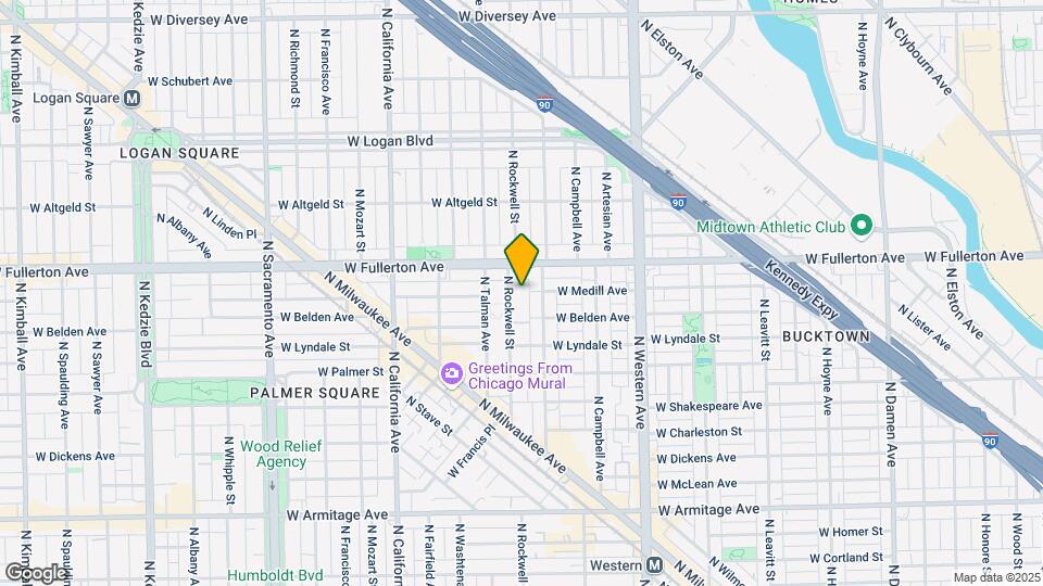 2329 N Rockwell St Map and Location Details
